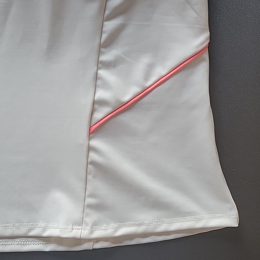 K-SWISS  Women's Cross Court Tennis Tank cream/ pink sz Large NEW - Picture 5 of 7